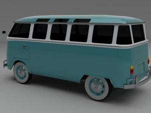 vw bus mk 1 hdri 3D Model