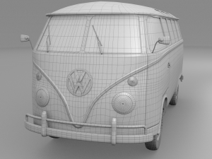 vw bus mk 1 hdri 3D Model