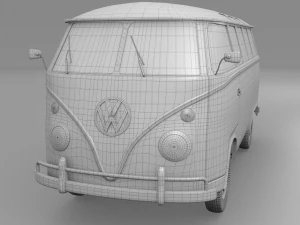 vw bus mk 1 hdri 3D Model