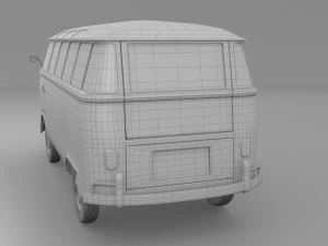 vw bus mk 1 hdri 3D Model