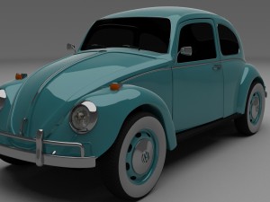 vw beetle hdri Modelo 3D