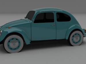 vw beetle hdri Modelo 3D