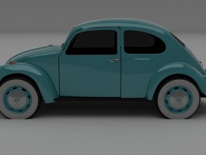vw beetle hdri Modelo 3D