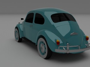 vw beetle hdri Modelo 3D