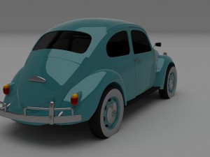 vw beetle hdri Modelo 3D