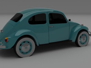 vw beetle hdri Modelo 3D