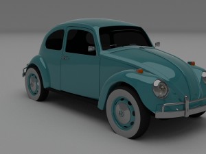 vw beetle hdri Modelo 3D