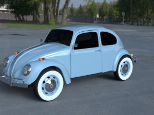 vw beetle hdri Modelo 3D
