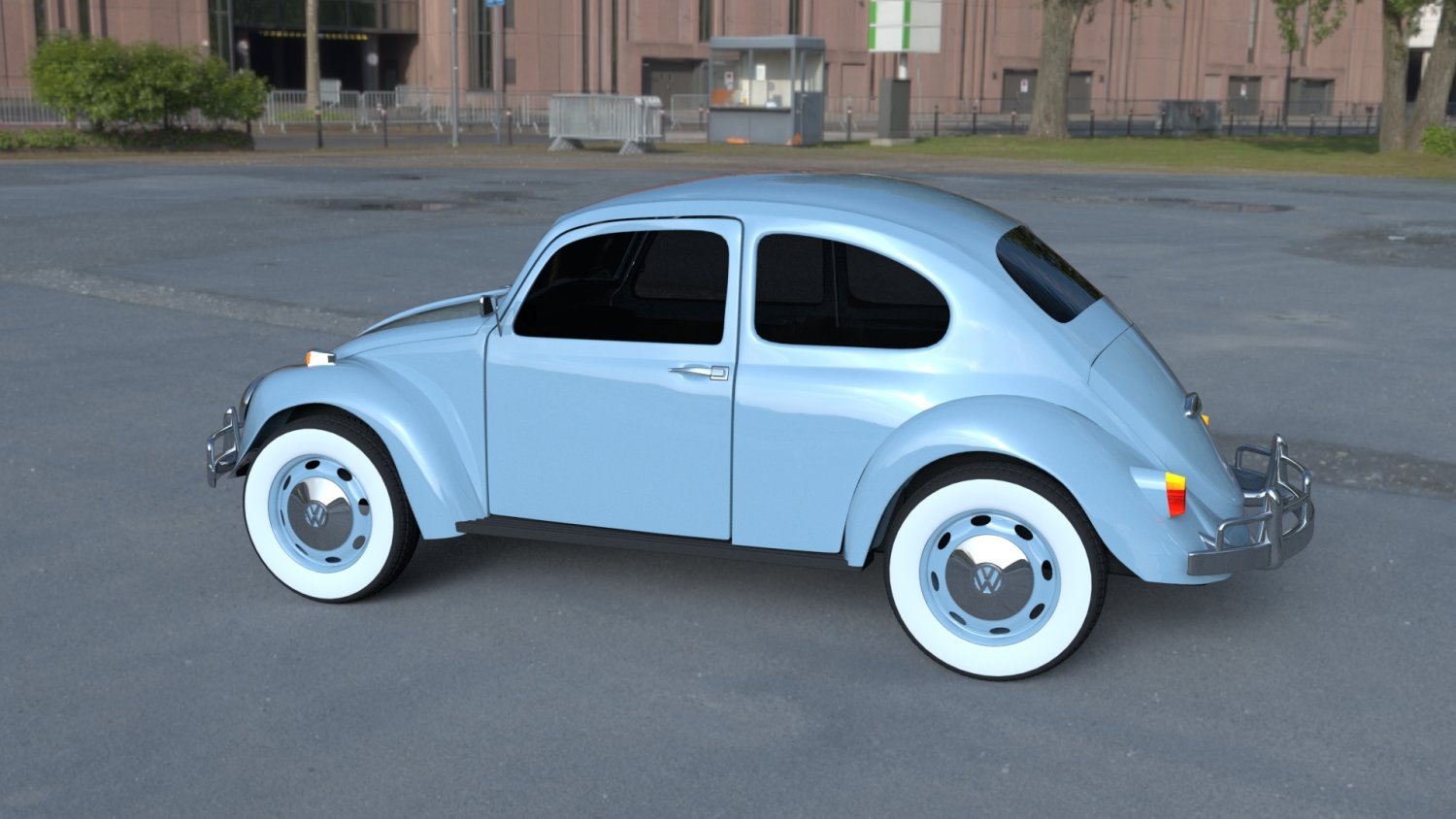vw beetle hdri 3D Model in Old Cars 3DExport