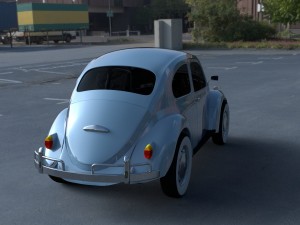 vw beetle hdri Modelo 3D