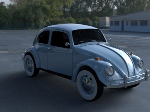 vw beetle hdri Modelo 3D