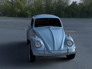 vw beetle hdri Modelo 3D