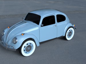 vw beetle hdri Modelo 3D