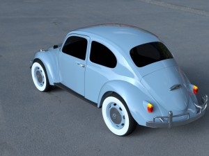vw beetle hdri Modelo 3D