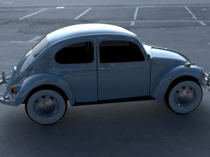 vw beetle hdri Modelo 3D