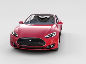 tesla model s with chassis-interior rev 3D Model