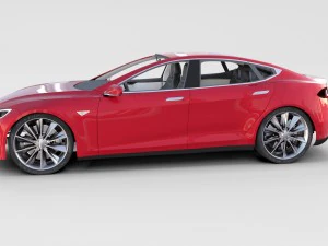 tesla model s com chassis-interior rev Modelo 3D