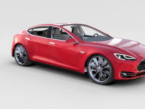 tesla model s com chassis-interior rev Modelo 3D