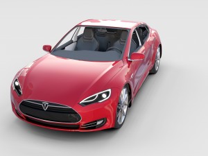 tesla model s with chassis-interior rev 3D Model