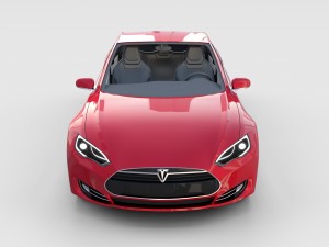 tesla model s with chassis-interior rev 3D Model