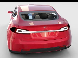 tesla model s com chassis-interior rev Modelo 3D