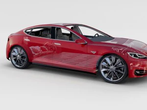 tesla model s com chassis-interior rev Modelo 3D
