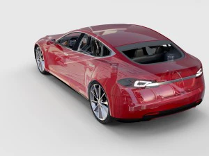 tesla model s com chassis-interior rev Modelo 3D