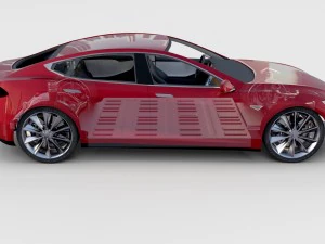 tesla model s com chassis-interior rev Modelo 3D