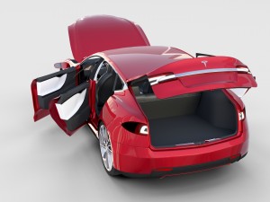 tesla model s with chassis-interior rev 3D Model