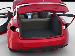 tesla model s with chassis-interior rev 3D Model