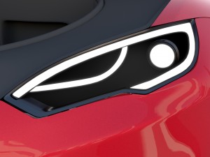 tesla model s with chassis-interior rev 3D Model