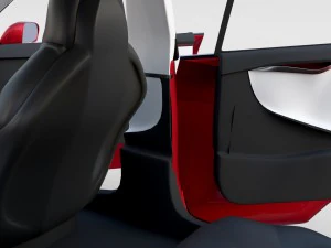 tesla model s com chassis-interior rev Modelo 3D