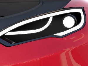 tesla model s with chassis-interior rev 3D Model