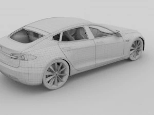 tesla model s com chassis-interior rev Modelo 3D