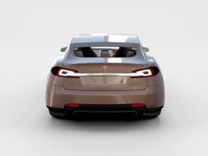 tesla model s with chassis-interior rev 3D Model