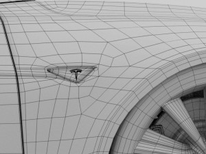 tesla model s with chassis-interior rev 3D Model