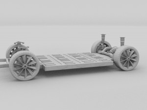 tesla model s chassis rev Modelo 3D