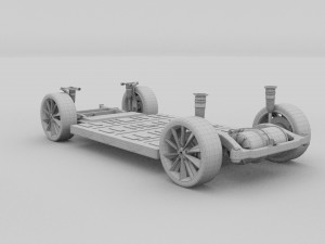 tesla model s chassis rev Modelo 3D