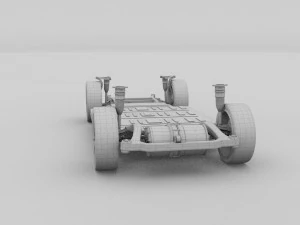 tesla model s chassis rev 3D Model