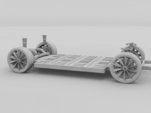 tesla model s chassis rev 3D Model