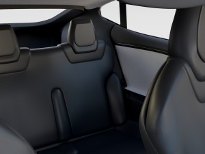 tesla model s with interior rev 3Dモデル