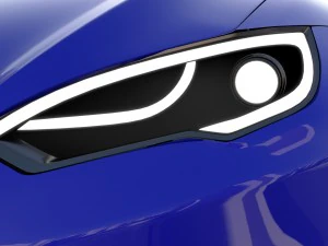 tesla model s with interior rev 3D Model