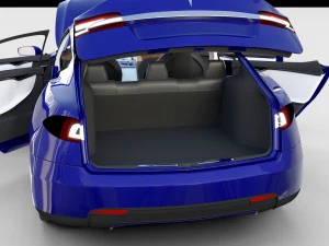 tesla model s with interior rev 3D Model