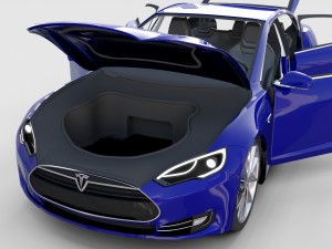 tesla model s with interior rev 3Dモデル