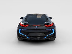 bmw i8 black rev 3D Model