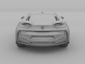 bmw i8 black rev 3D Model