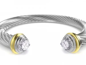 skręcona bransoletka Model 3D