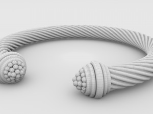 twisted bracelet 3D मॉडल