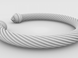 twisted bracelet 3D मॉडल