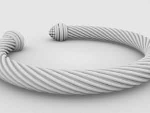 twisted bracelet 3D मॉडल